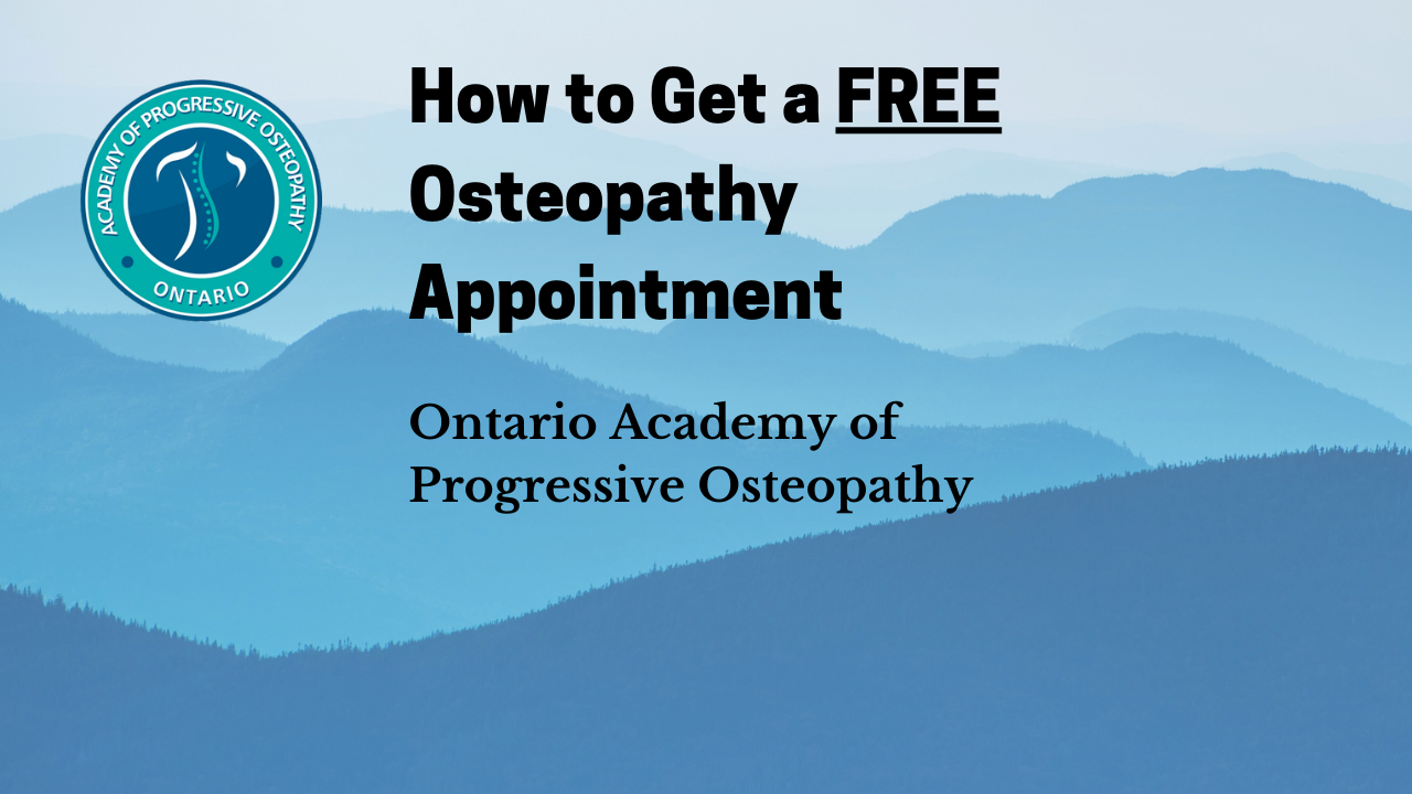 How to get a FREE Osteopathy appointment