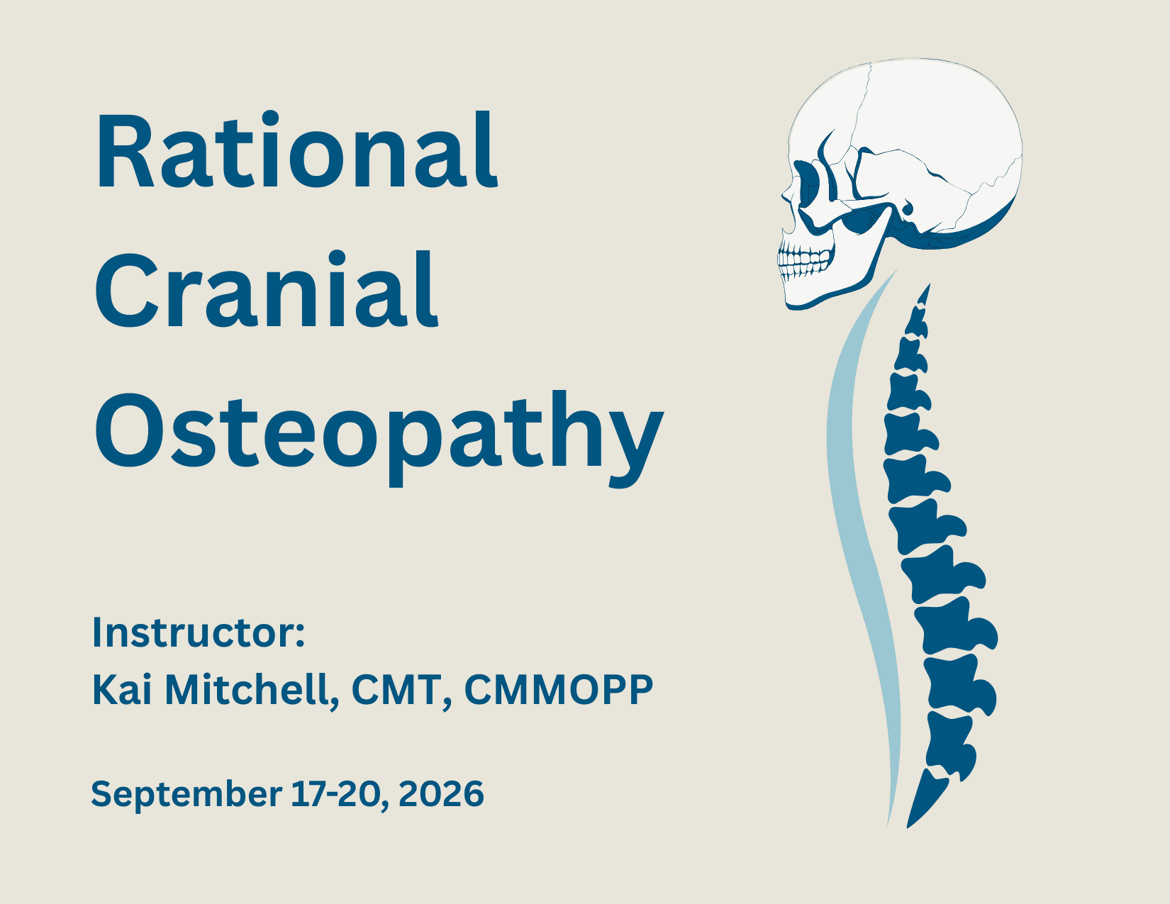 Upcoming: Rational Cranial Osteopathy